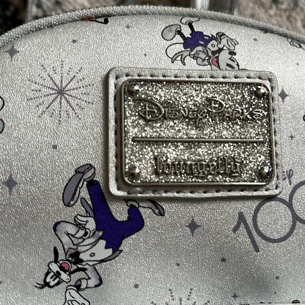 Loungefly Silver Disney Character Backpack - Picture 7 of 9